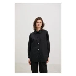 Edgar Organic Cotton Poplin Shirt | Black -A.P.C. Store unnamed file 602