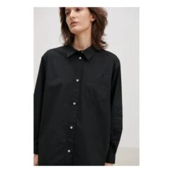 Edgar Organic Cotton Poplin Shirt | Black -A.P.C. Store unnamed file 604