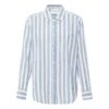 Beau Stripe Shirt | Blue -A.P.C. Store unnamed file 618