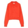 Moelli Super Kid Mohair Polo Sweatshirt | Orange -A.P.C. Store unnamed file 644