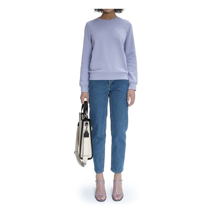 A.P.C. Skye Organic Cotton Sweatshirt | Lilac 4 A.P.C. Skye Organic Cotton Sweatshirt | Lilac - Image 2