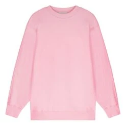 Oversized Organic Cotton Sweatshirt | Pink