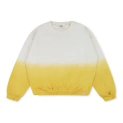 Organic Cotton Tie-Dye Sweater | Yellow