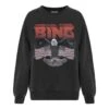 ANINE BING Vintage Bing Sweatshirt | Black