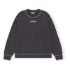 Ganni Isoli Dark Rose Relaxed Organic Cotton Sweatshirt | Black -A.P.C. Store unnamed file 728