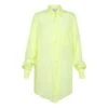 FORTE_FORTE Silk And Cotton Voile Oversize Shirt | Fluorescent Yellow -A.P.C. Store unnamed file 73