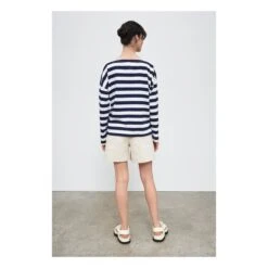 Breton Organic Cotton Shawl Neck Sweatshirt | Navy Blue 15 Breton Organic Cotton Shawl Neck Sweatshirt | Navy Blue -A.P.C. Store unnamed file 752