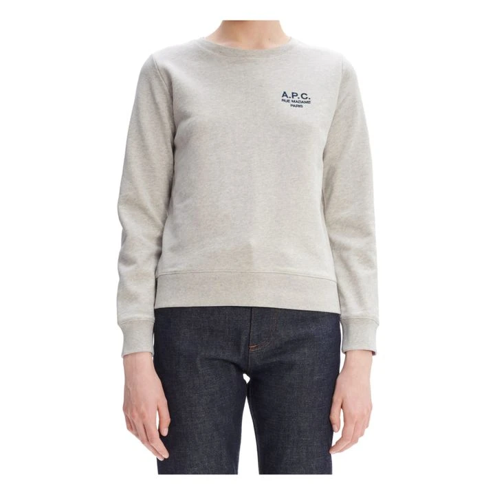 A.P.C. Skye Organic Cotton Sweatshirt | Heather White 5 A.P.C. Skye Organic Cotton Sweatshirt | Heather White - Image 3