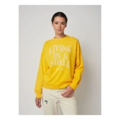 Bobo Choses Living In A Shell Organic Cotton Sweatshirt | Yellow -A.P.C. Store unnamed file 782