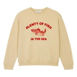 Louis Fish Organic Cotton Sweatshirt | Pale Yellow