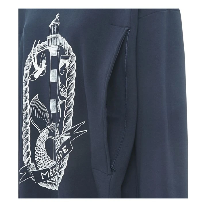 Mère-made Breastfeeding Sweatshirt | Navy Blue 5 Mère-made Breastfeeding Sweatshirt | Navy Blue - Image 3