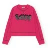 Isoli Ganni Rock Organic Cotton Sweatshirt | Fuchsia -A.P.C. Store unnamed file 841