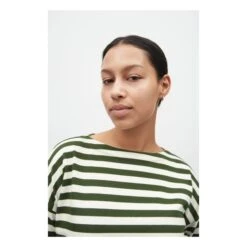 Breton Organic Cotton Slash Neck Sweatshirt | Dark Green -A.P.C. Store unnamed file 889