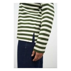 Breton Organic Cotton Slash Neck Sweatshirt | Dark Green -A.P.C. Store unnamed file 890