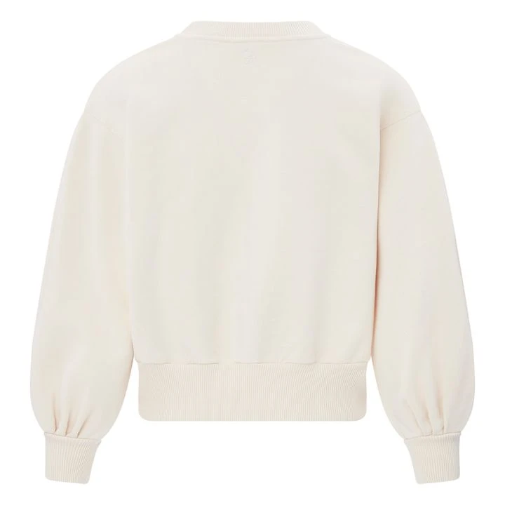 Boxy Organic Fleece Sweatshirt | Off White 4 Boxy Organic Fleece Sweatshirt | Off White - Image 2