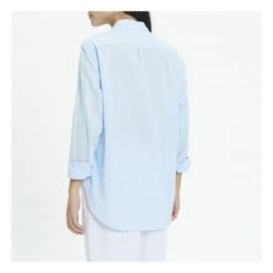 Beau Cotton Poplin Shirt | Blue -A.P.C. Store unnamed file 96