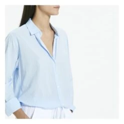 Beau Cotton Poplin Shirt | Blue -A.P.C. Store unnamed file 97