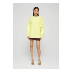 Oversized Organic Cotton Sweatshirt | Lemon Yellow 8 Oversized Organic Cotton Sweatshirt | Lemon Yellow -A.P.C. Store unnamed file 994
